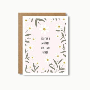 Fête des Mères, vous êtes une mère pas comme les autres | Carte de fleurs pour maman, fête des mères, cadeau pour maman, maman mignonne, grand-mère
