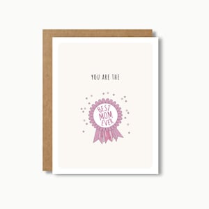 carte pour la fête des mères | Meilleure maman de tous les temps, carte de voeux de joyeux anniversaire pour maman, carte de remerciement, joli cadeau minimaliste pour les mères