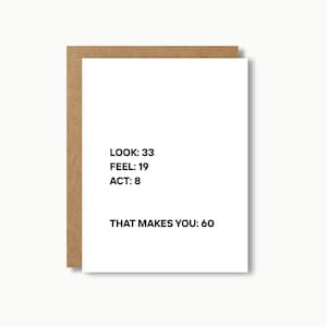 Tarjeta de cumpleaños divertida: regalo de feliz cumpleaños sarcástico