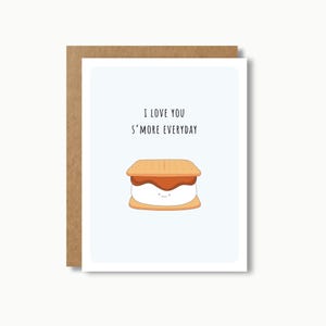 d'amour, Je t'aime tous les jours | Carte de Saint Valentin Carte de joyeux anniversaire Carte de voeux Carte drôle Cadeau d'anniversaire Mignon Minimaliste
