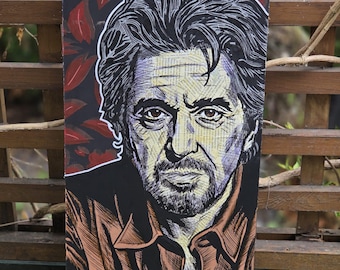 Multimedia-Porträt von Al Pacino | Individuelle Wandgestaltung