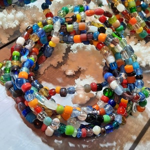 Boho Glas Perlen Girlande, Handgemacht, Boho Dekorieren, BG239