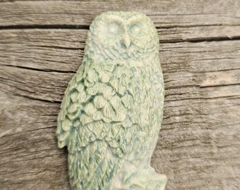 Owl Cabochon Ceramic Component Beading Jewelry Making Mosaics Handmade
