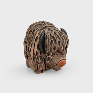 Artesania Rinconada Bison Buffalo #88 Earthenware Ceramic
