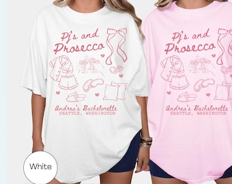 Pj&#39;s and Prosecco, Pj&#39;s and Prosecco Shirts, Girls Gone Mild, Pj&#39;s and Prosecco Bach, Girls Gone Mild Bachelorette, Girls Night In Shirt