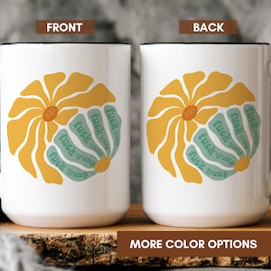 Subtle Anti-Trump Flowers Mug, F*ck Donald Trump Coffee Cup, Anti-Maga Not My President, Funny Gift for Democrat, Feminist Mug, FDT Merch