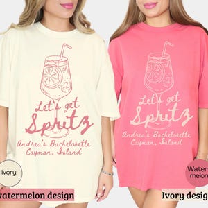 Let&#39;s Get Spritzy Bachelorette Shirt, Aperol Spritz Shirt, Aperol Club Shirt, Custom Girls Club Shirt, Spritz Cocktail Shirt, Aperol Spritz