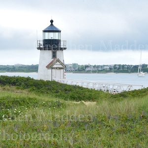 Digital Download - Nantucket Island Photo Photography of Brant Point Lighthouse on Nantucket Harbor Digital Download Photo Art
