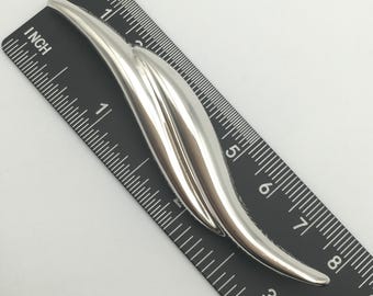 Sterling Silver Vintage BAYANIHAN Modernist Art Deco Pin Brooch Marked 925 #30