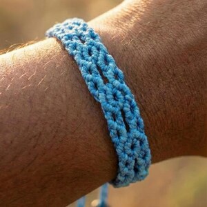 the grounded visionary bracelet | geometric infinity micro‑macramé + natural wood accents | customizable + adjustable