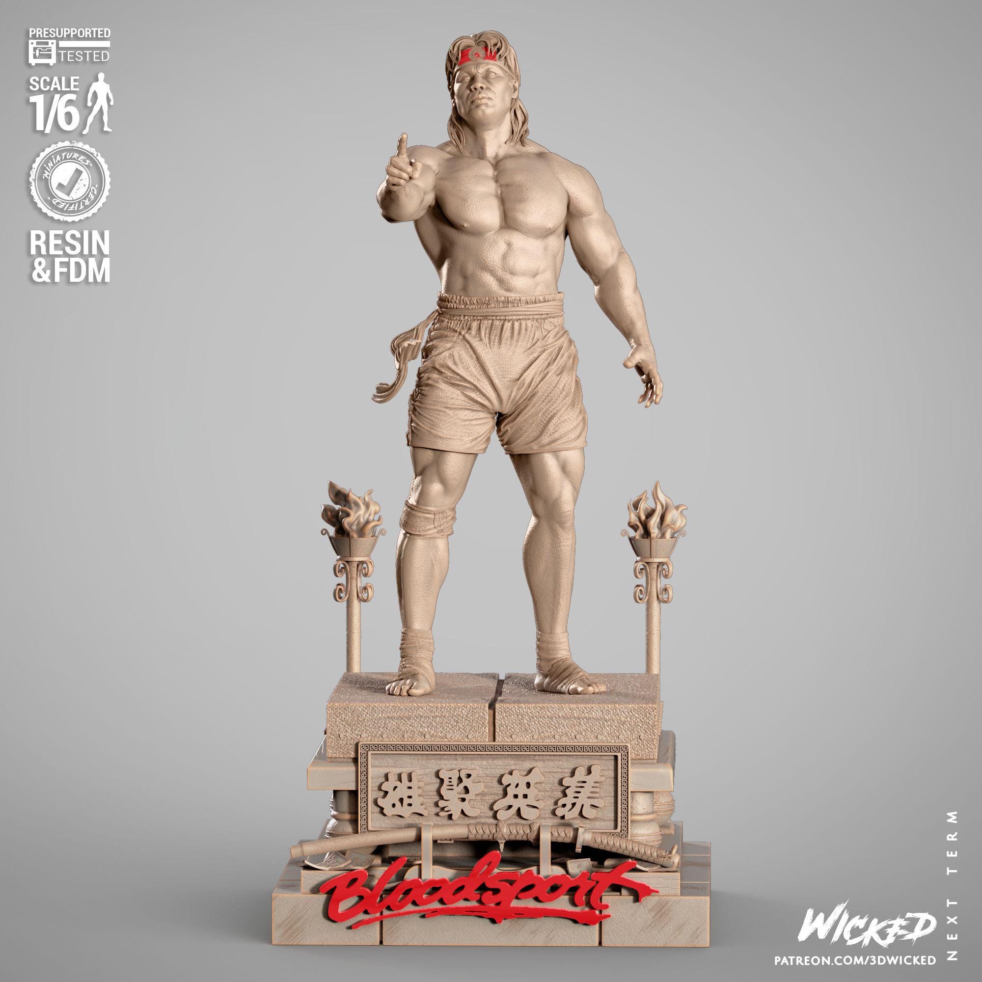 Van damme Bloodsport - ブラッドスポーツフィギュア Bloodsport Figure - Etsy