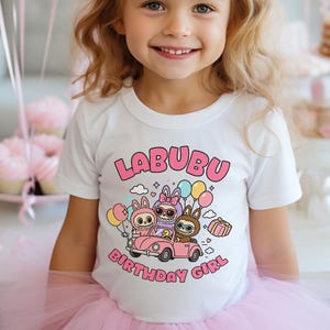 Labubu Birthday Girl Shirt, Labubu Birthday Gift, Cute Labubu Birthday Tee, Labubu Monster Tee, Labubu Party Outfit, Cute Birthday T-shirt