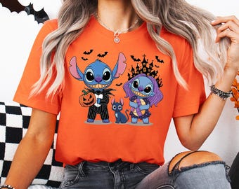 Disney Halloween Stitch Shirt, Disney Stitch Tee, Stitch Matching Halloween Tee, Spooky Stitch Tee, Kids Halloween Stitch Tee, Family Tee
