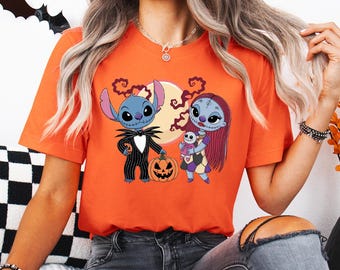 Disney Halloween Stitch Shirt, Disney Stitch Tee, Stitch Matching Halloween Tee, Spooky Stitch Tee, Kids Halloween Stitch Tee, Family Tee
