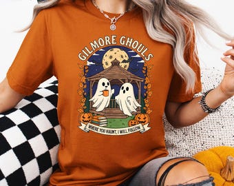 Gilmore Ghouls Halloween Shirt, Spooky Ghost Couple Tee