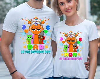 Sprunki Birthday Family Shirt, Roblox Game Birthday Tee