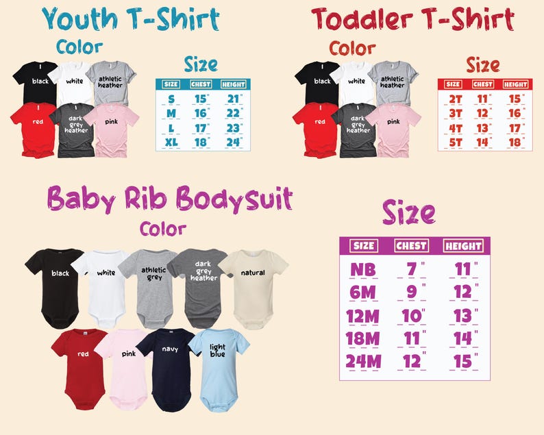 a baby rib bodysuit size guide for a baby