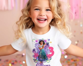 Encanto Mirabel Birthday Shirt, Disney Birthday Girl Shirt, Mirabel Family Birthday Shirt, Personalized Name Age Shirt, Disney Birthday Tee