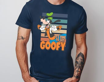 Vintage 90s It's Time To Get Goofy Shirt, Disney Goofy Portrait T-Shirt, Disneyland Vacation Family Matching Shirt, Magic Kingdom Shirt