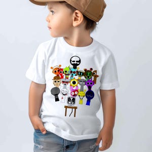 Sprunki Game Shirt, Sprunki Halloween Tee, Sprunki Shirt, Roblox Cool Game Tee, Sprunki Fan Merch, Sprunki Simon Tee, Kids Popular Tee
