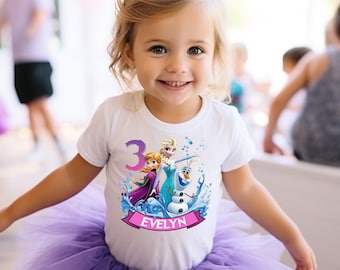 Princess Birthday Girl Shirt, Custom Elsa Birthday Shirt, Disney Princes Party Outfit, Personalized Elsa princess shirt, Elsa Princess Tee