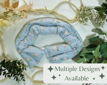 Handmade Flannel Rice Heating Pad | Microwavable Neck Therapy Pack (27in x 4in)
