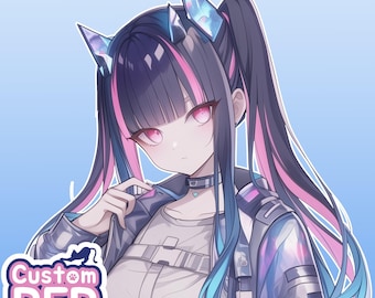 Custom Anime Profile Picture : VTuber Streamer Avatar Personalized Art