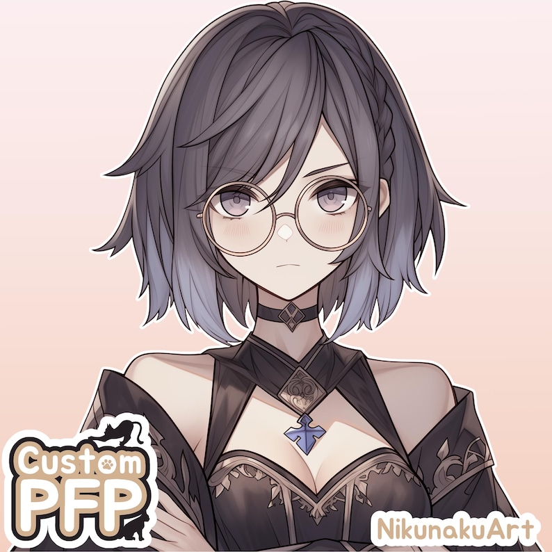Custom Anime Profile Picture | Bust-up PFP for Vtuber, Streamer, or OC ...