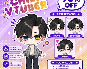 Chibi VTuber Live2D Model