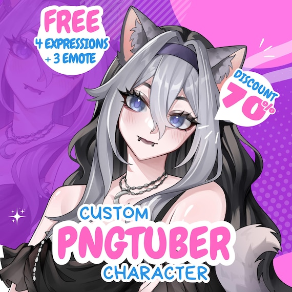 Custom Full Body PNGTuber Model | VTuber Avatar for Twitch, YouTube & Discord
