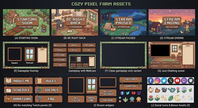 Customized Screens Overlay for Streaming - Etsy