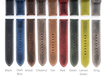 Apple Watch Leather Strap Genuine Leather Band Handmade Classic Steel Buckle