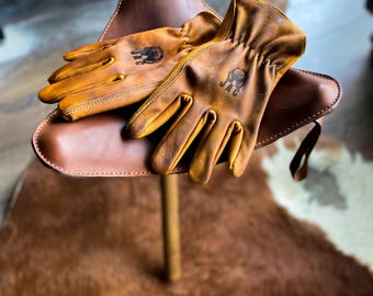 Cowhide Leather Work Gloves – Bushcraft, Garden and Riding
