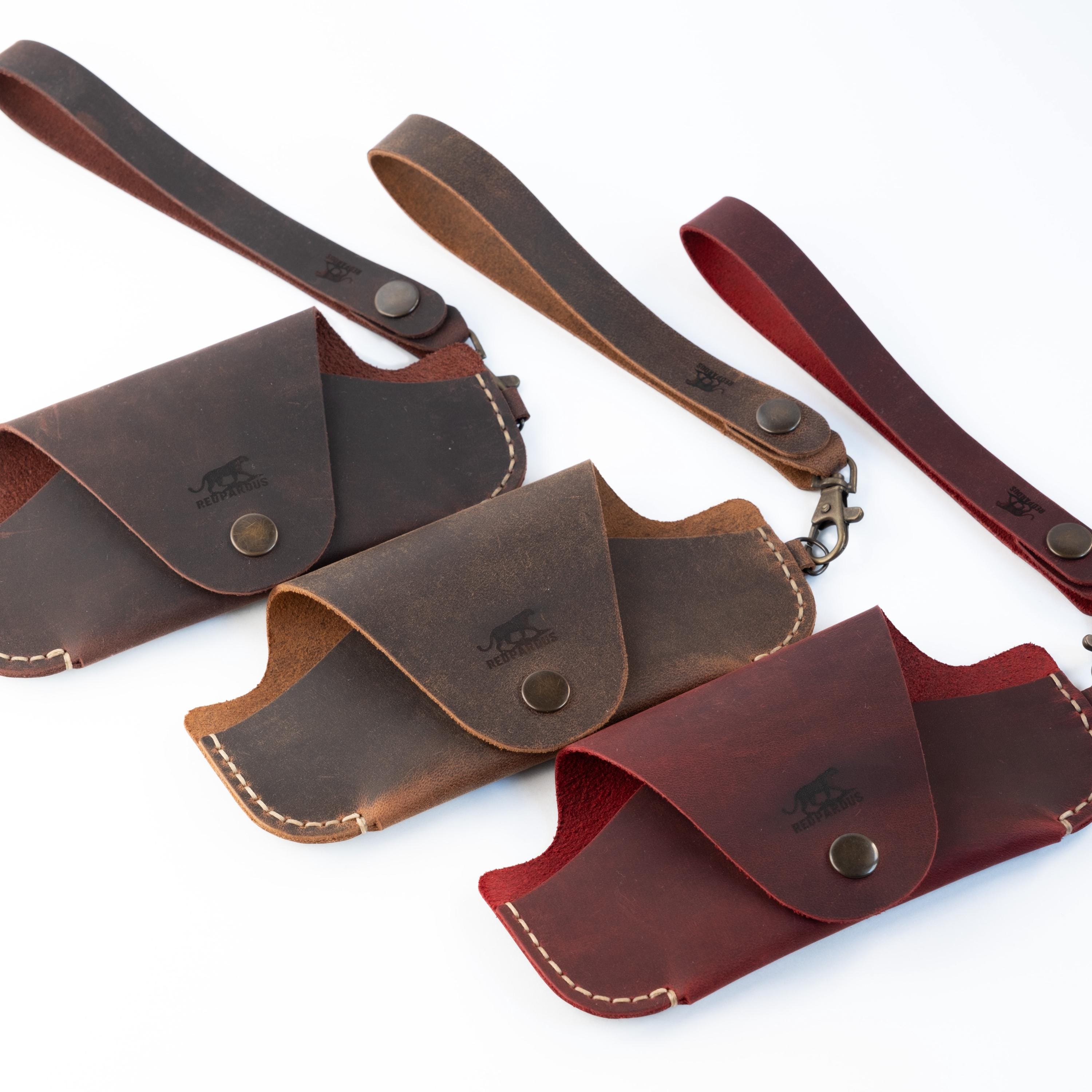 Étui à lunettes de protection minimaliste pour étui à lunettes, porte-lunettes en cuir véritable avec poignée