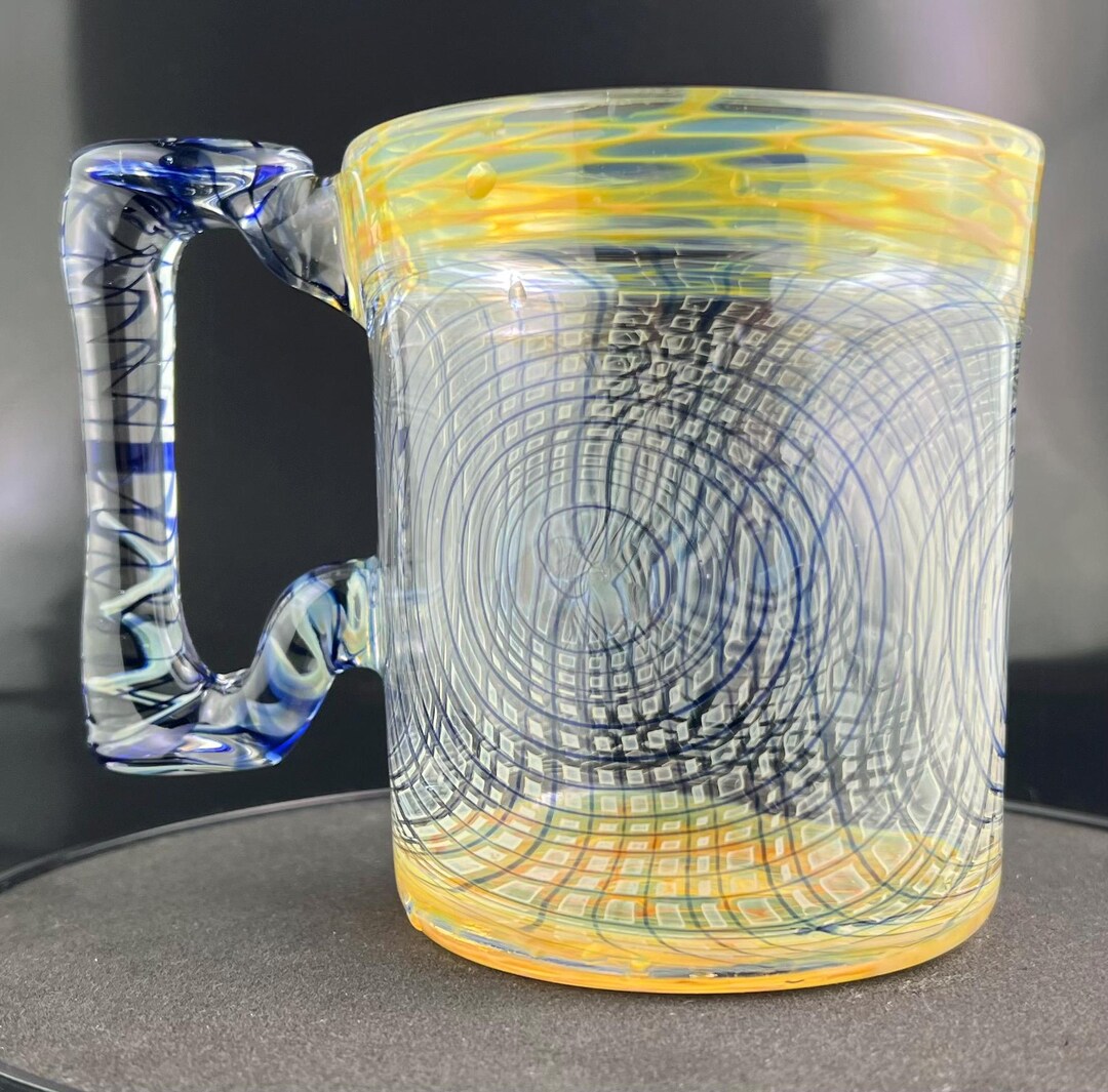 Fferrone Bessho Large Handblown Borosilicate Glass Bowl – Clear, Modern Beauty, $140 Value