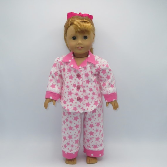 Denim Jumper w// Pink Butterfly 3pc Set Fits 18/" American Girl Doll
