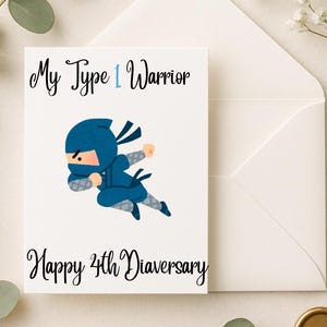 Diaversary Card,Diabetes Diaversary, Empowering Diaversary Card, Celebrate Diabetes Strength&Resilience,Diaversary Cards for Warriors