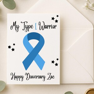 Diaversary Card,Diabetes Diaversary, Empowering Diaversary Card, Celebrate Diabetes Strength&Resilience,Diaversary Cards for Warriors