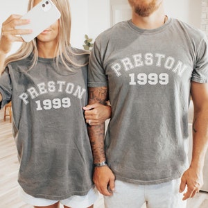 Personalized Comfort Colors T-Shirt: Custom Your Text Logo Picture, Family Matching Tee