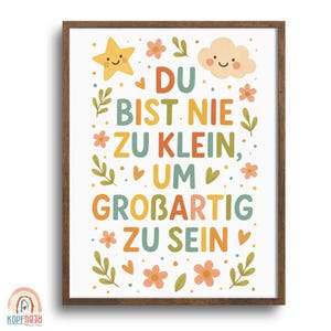 Carteles de afirmación para niños | Póster PDF A4 / A3 |  |  Ánimo y creencias positivas | Decoración de pared habitación infantil | Montessori