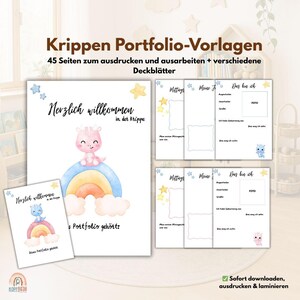 Plantillas de portafolio para guardería/jardín de infancia Dragon | Plantillas para educadores y cuidadores infantiles