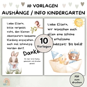 幼稚園の通知テンプレート 10 個 |インフォメーションボードデイケア PDF |ドアサイン | 写真教育者向けのテンプレート |北ポスターテンプレート