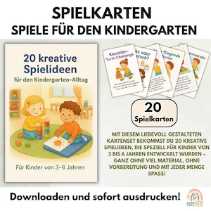 20 schede di gioco per la scuola materna da stampare | Scarica PDF | Asilo nido | Modelli | Gioco | Gioco di carte per bambini