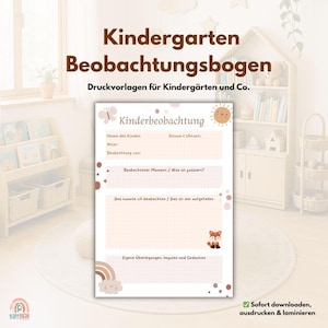 Observatieformulier voor kleuterschool | Leerkrachten | Kinderopvang PDF |