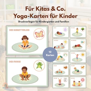 10 Yoga-/Bewegingskaarten voor Kinderen & Gezinnen of Kleuterscholen | PDF | Kinderopvang