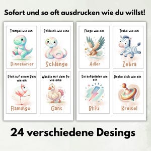 24 movement cards for children. For families or kindergartens | PDF | image 3
