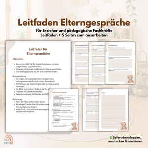 Reunión de desarrollo de jardín de infantes | Plantilla PDF para reunión de padres | Guardería