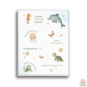 Carteles de afirmación para niños | Póster PDF A4 / A3 |  |  Ánimo y creencias positivas | Decoración de pared habitación infantil | Montessori