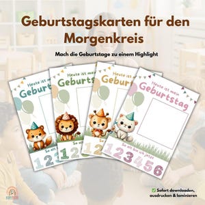 Kindergarten Morning Circle PDF Template | Portfolio / Birthday | Daycare