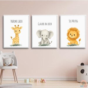 Póster de afirmación 3Set para niños | Póster PDF A4 / A3 |  |  Ánimo y creencias positivas | Decoración de pared habitación infantil | Montessori